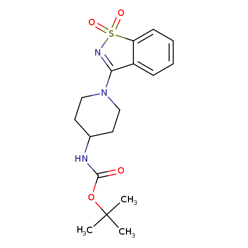 O=C(OC(C)(C)C)NC1CCN(CC1)C1=NS(=O)(=O)c2c1cccc2