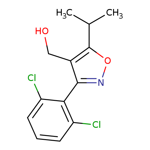 OCc1c(onc1c1c(Cl)cccc1Cl)C(C)C