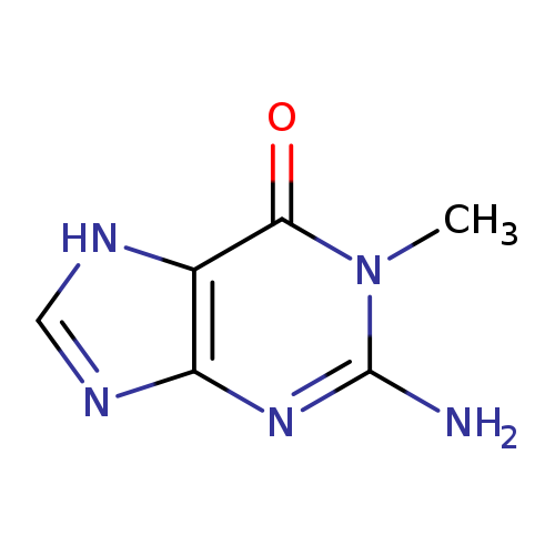 Cn1c(N)nc2c(c1=O)[nH]cn2