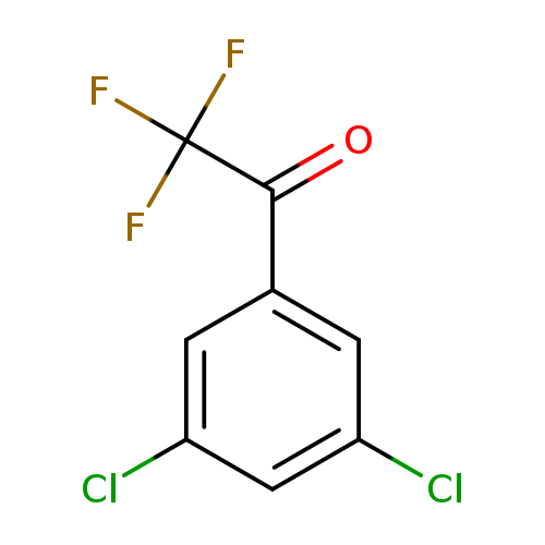 O=C(C(F)(F)F)c1cc(Cl)cc(c1)Cl