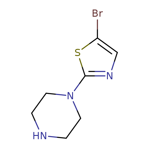Brc1cnc(s1)N1CCNCC1