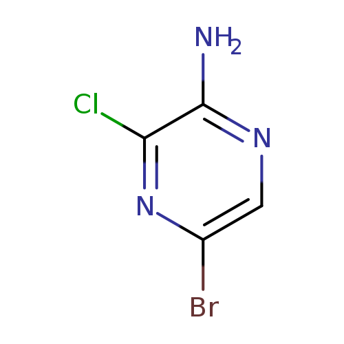 Brc1cnc(c(n1)Cl)N