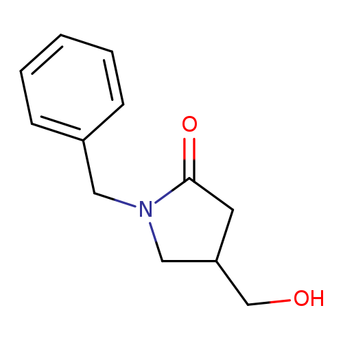 OCC1CN(C(=O)C1)Cc1ccccc1