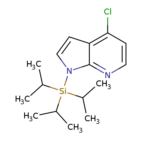 CC([Si](n1ccc2c1nccc2Cl)(C(C)C)C(C)C)C