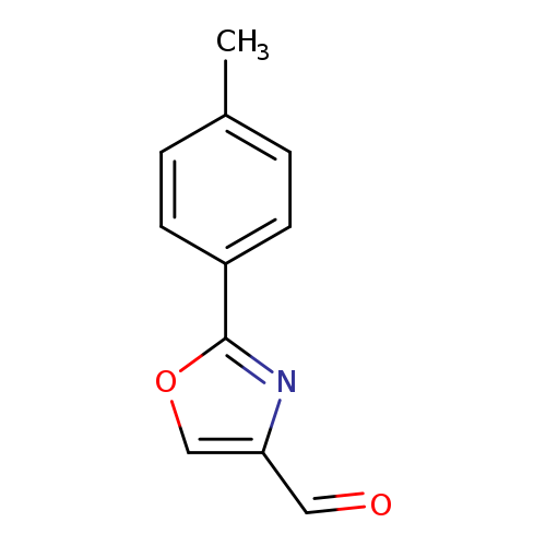 O=Cc1coc(n1)c1ccc(cc1)C