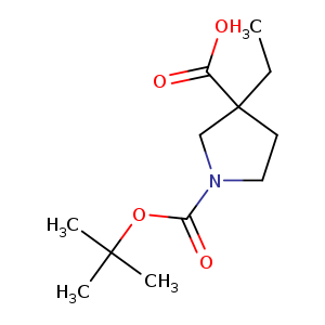 CCC1(CCN(C1)C(=O)OC(C)(C)C)C(=O)O