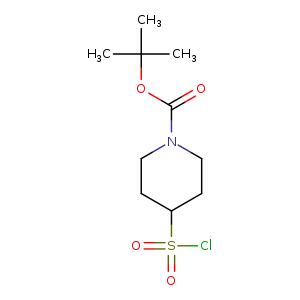 O=C(N1CCC(CC1)S(=O)(=O)Cl)OC(C)(C)C