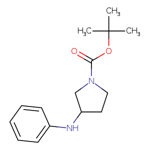O=C(N1CCC(C1)Nc1ccccc1)OC(C)(C)C