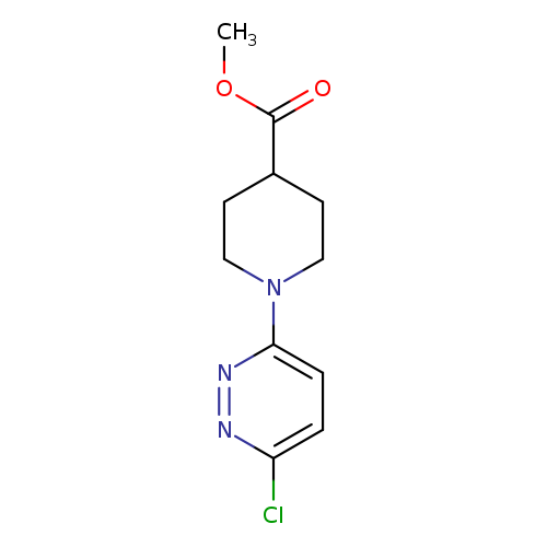 COC(=O)C1CCN(CC1)c1ccc(nn1)Cl