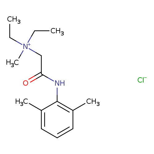 CC[N+](CC(=O)Nc1c(C)cccc1C)(CC)C.[Cl-]