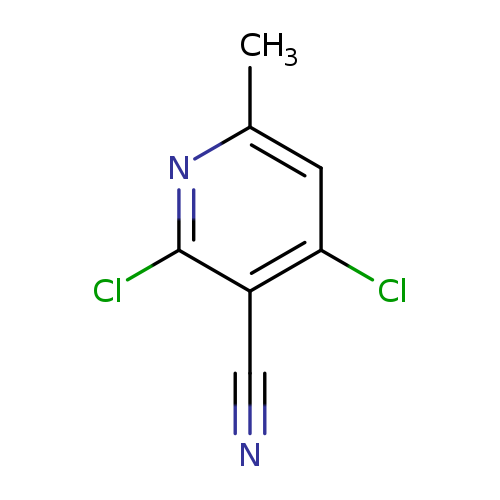 N#Cc1c(Cl)cc(nc1Cl)C