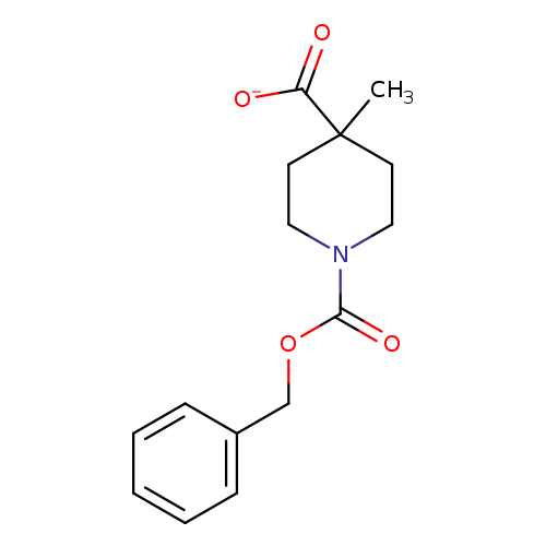 O=C(N1CCC(CC1)(C)C(=O)[O-])OCc1ccccc1