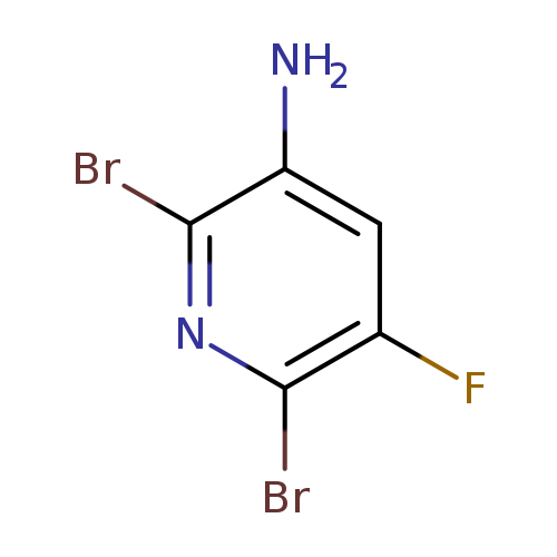 Nc1cc(F)c(nc1Br)Br