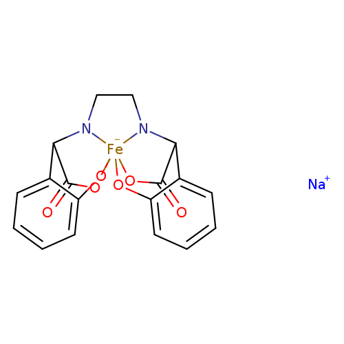 O=C1O[Fe-]2345N(C1c1ccccc1O3)CCN5C(C(=O)O2)c1c(O4)cccc1.[Na+]