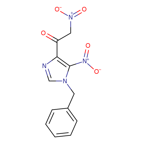O=C(c1ncn(c1[N+](=O)[O-])Cc1ccccc1)C[N+](=O)[O-]