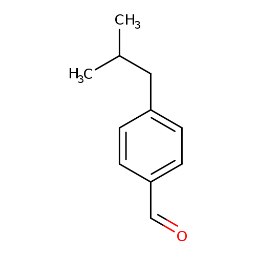 O=Cc1ccc(cc1)CC(C)C