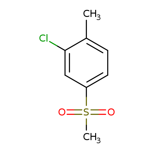 Cc1ccc(cc1Cl)S(=O)(=O)C