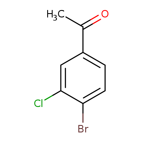 CC(=O)c1ccc(c(c1)Cl)Br