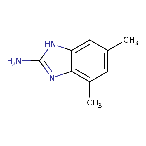 Cc1cc(C)c2c(c1)[nH]c(n2)N