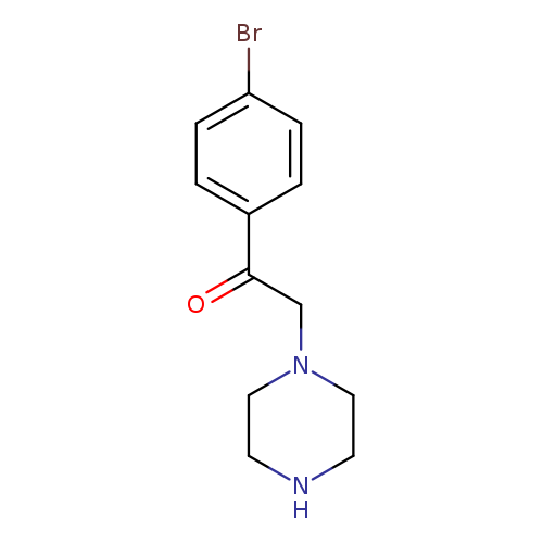 O=C(c1ccc(cc1)Br)CN1CCNCC1