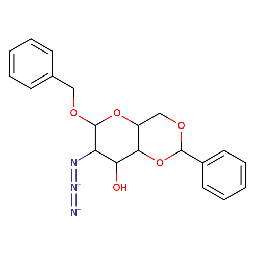 [N-]=[N+]=NC1C(OCc2ccccc2)OC2C(C1O)OC(OC2)c1ccccc1