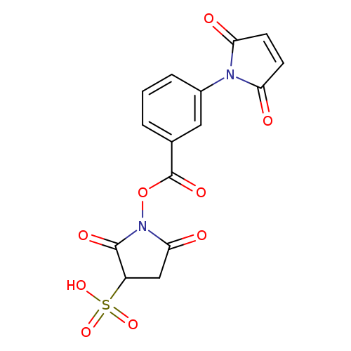 O=C(c1cccc(c1)N1C(=O)C=CC1=O)ON1C(=O)CC(C1=O)S(=O)(=O)O