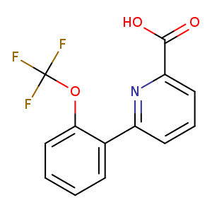 OC(=O)c1cccc(n1)c1ccccc1OC(F)(F)F