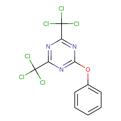 ClC(c1nc(Oc2ccccc2)nc(n1)C(Cl)(Cl)Cl)(Cl)Cl