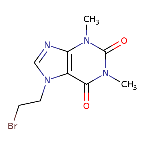 BrCCn1cnc2c1c(=O)n(C)c(=O)n2C