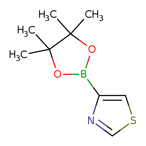 CC1(C)OB(OC1(C)C)c1ncsc1