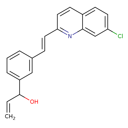C=CC(c1cccc(c1)/C=C/c1ccc2c(n1)cc(cc2)Cl)O