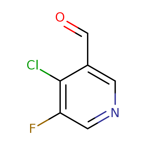 O=Cc1cncc(c1Cl)F
