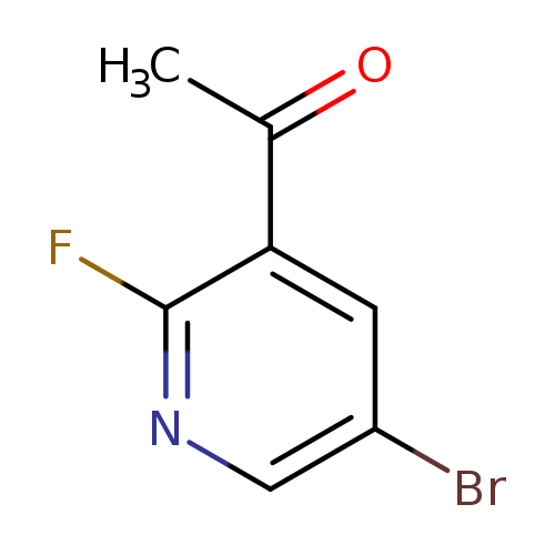 Brc1cnc(c(c1)C(=O)C)F