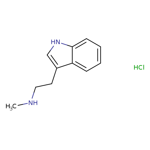 CNCCc1c[nH]c2c1cccc2.Cl