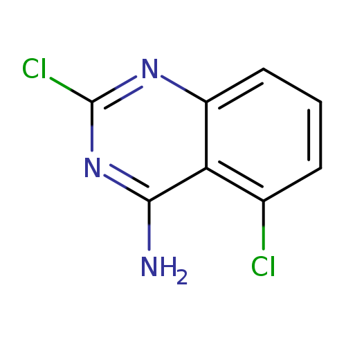 Clc1nc(N)c2c(n1)cccc2Cl