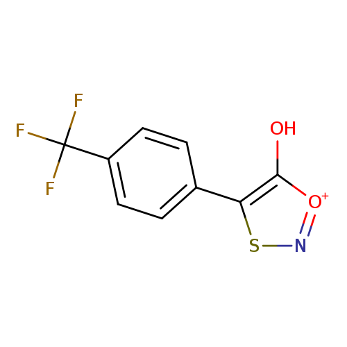 Oc1[o+]nsc1c1ccc(cc1)C(F)(F)F