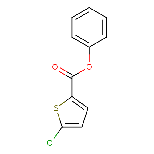 Clc1ccc(s1)C(=O)Oc1ccccc1