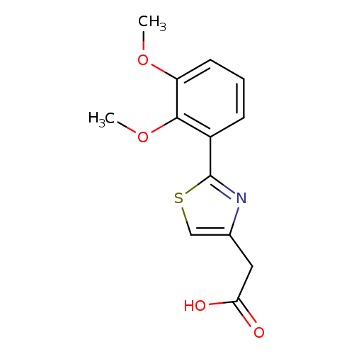 COc1c(OC)cccc1c1scc(n1)CC(=O)O
