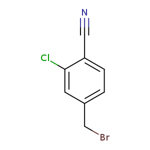BrCc1ccc(c(c1)Cl)C#N