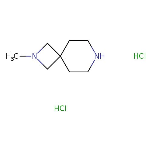 CN1CC2(C1)CCNCC2.Cl.Cl