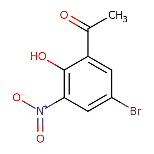 Brc1cc([N+](=O)[O-])c(c(c1)C(=O)C)O