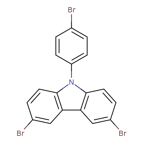 Brc1ccc(cc1)n1c2ccc(cc2c2c1ccc(c2)Br)Br