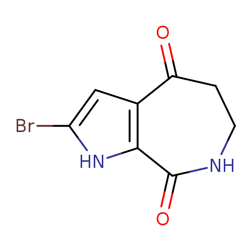 Brc1[nH]c2c(c1)C(=O)CCNC2=O