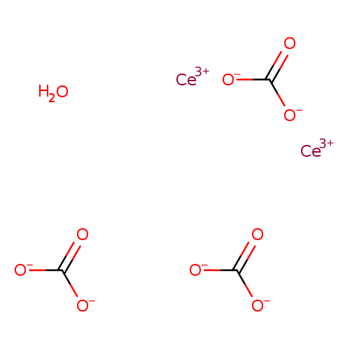 [O-]C(=O)[O-].[O-]C(=O)[O-].[O-]C(=O)[O-].O.[Ce+3].[Ce+3]