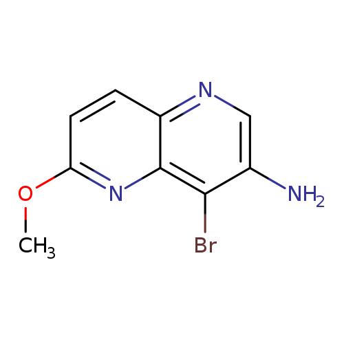 COc1ccc2c(n1)c(Br)c(cn2)N