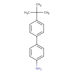 Nc1ccc(cc1)c1ccc(cc1)C(C)(C)C