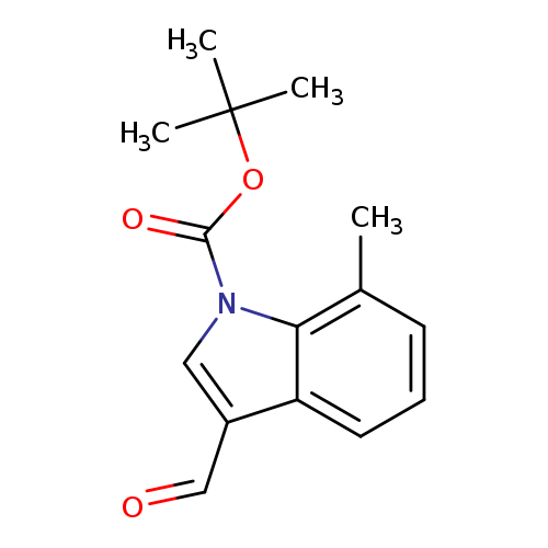 O=Cc1cn(c2c1cccc2C)C(=O)OC(C)(C)C