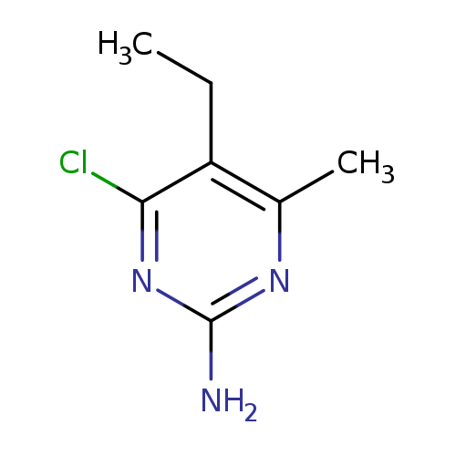 CCc1c(C)nc(nc1Cl)N