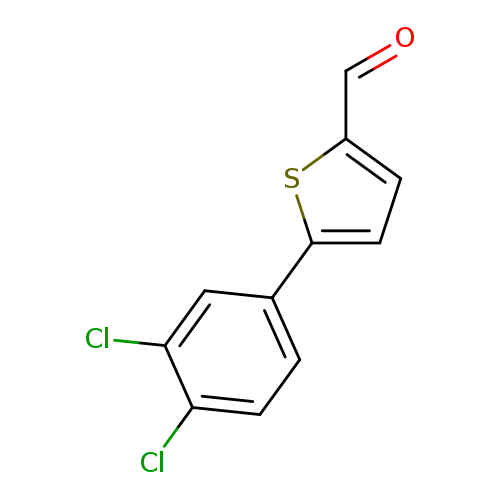 O=Cc1ccc(s1)c1ccc(c(c1)Cl)Cl