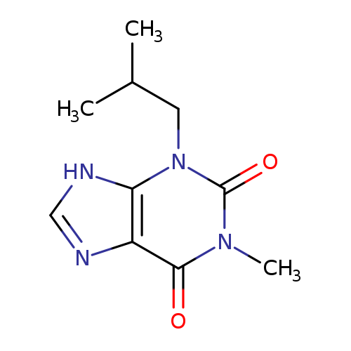 CC(Cn1c(=O)n(C)c(=O)c2c1[nH]cn2)C